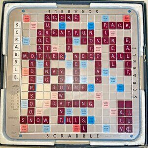 Vintage 1977 SCRABBLE Deluxe Edition Turntable Board Game Selchow & Righter Co.